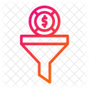 Funnel Sales Funnel Dollar Icon