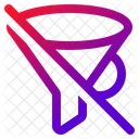 Funnel Slash Refine Icon