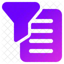 Funnel File Filter Icon
