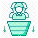 Funneling Customer Marketing Icon