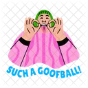 Funny Character Goofy Foolish Icon