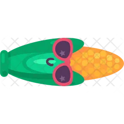 Funny Corn Emoji Icon