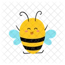 Funny Cute Bee  Icon