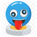 Fool Day Funny Emoji Tongue Out Icon