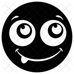 Funny Emoticon Emoji Icon - Download in Glyph Style