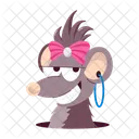 Rat Cartoon Cartoon Sticker Rat Character Icon