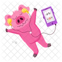 Funny Pig  Icon