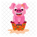 Funny Pig  Icon