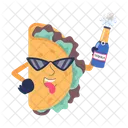Tortilla Wrap Funny Wrap Mexican Wrap Icon