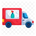 Furgoneta De Limpieza Camion De Limpieza Servicio De Limpieza Icono