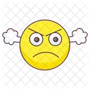Furious Emoji Furious Expression Emotag Icon