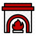 Furnace Fireplace Christmas Icon