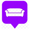 Sofa Place Furniture Icon