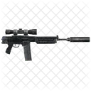 Tireur Delite Silencieux Fusil Icône