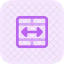 Fusionar Celda Fusionar Flecha Icono