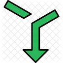 Fusionar flecha  Icono