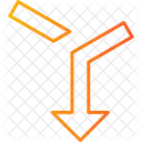 Fusionar flecha  Icono