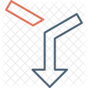 Fusionar flecha  Icono