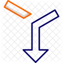 Fusionar flecha  Icono