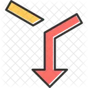 Fusionar flecha  Icono