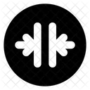 Fusionar Horizontal Flecha Icono