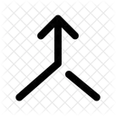 Fusionar Flechas Hacia Arriba Fusionar Flecha Icono
