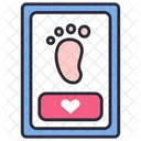 Fußabdruckrahmen  Symbol