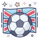 Fussball Karierter Ball England Sport Symbol