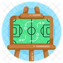 Fussballtaktik Taktiktafel Spieltaktik Symbol