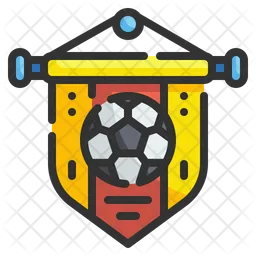 Fußball-Wimpel  Symbol