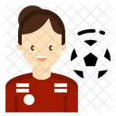 Fussball Spieler Fussball Symbol