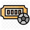 Fußballticket  Symbol