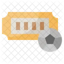 Fußballticket  Symbol