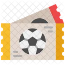 Fußballticket  Symbol