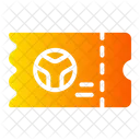 Fußballticket  Symbol