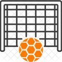 Fussballtor Torwart Ball Symbol