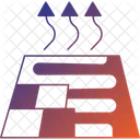 Fussbodenheizung Fussbodenheizung Strahlungsheizung Icon