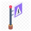 Verkehrszeichen Fussganger Roadboard Fussganger Zeichen Icon