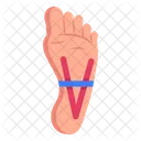 Kinesiologie Tape Fusskinesiologie Kinesiotherapie Symbol
