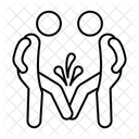 Fußklopfen  Symbol