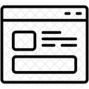 Fusszeile Layout Seite Symbol