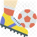 Futbol Jugador Zapatillas De Futbol Icono