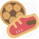 Futbol Zapatos Galletas Icono