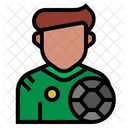 Futbolista Trabajo Avatar Icono