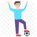 Futbolista Futbolista Jugador Masculino Icono