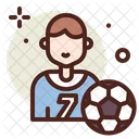 Jugador De Futbol Jugador Jugar Icono