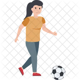 Jugadora de fútbol  Icono