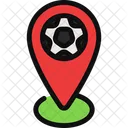 Localização do futebol  Ícone