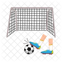 Futsal with goal net  Icon