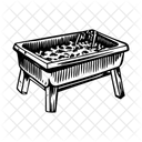 Futtertrog Lebensmittel Behalter Symbol